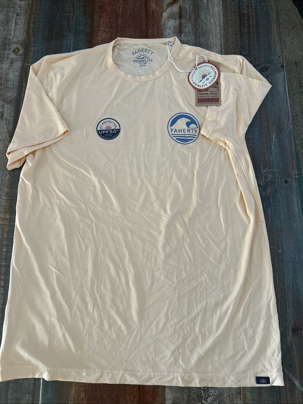 Faherty Men’s Shorelite Swim Shirt Size Medium